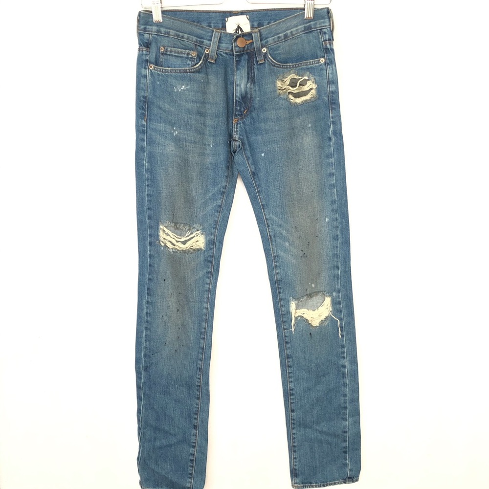 Anthropologie Three Feathers Destructive Jeans 28